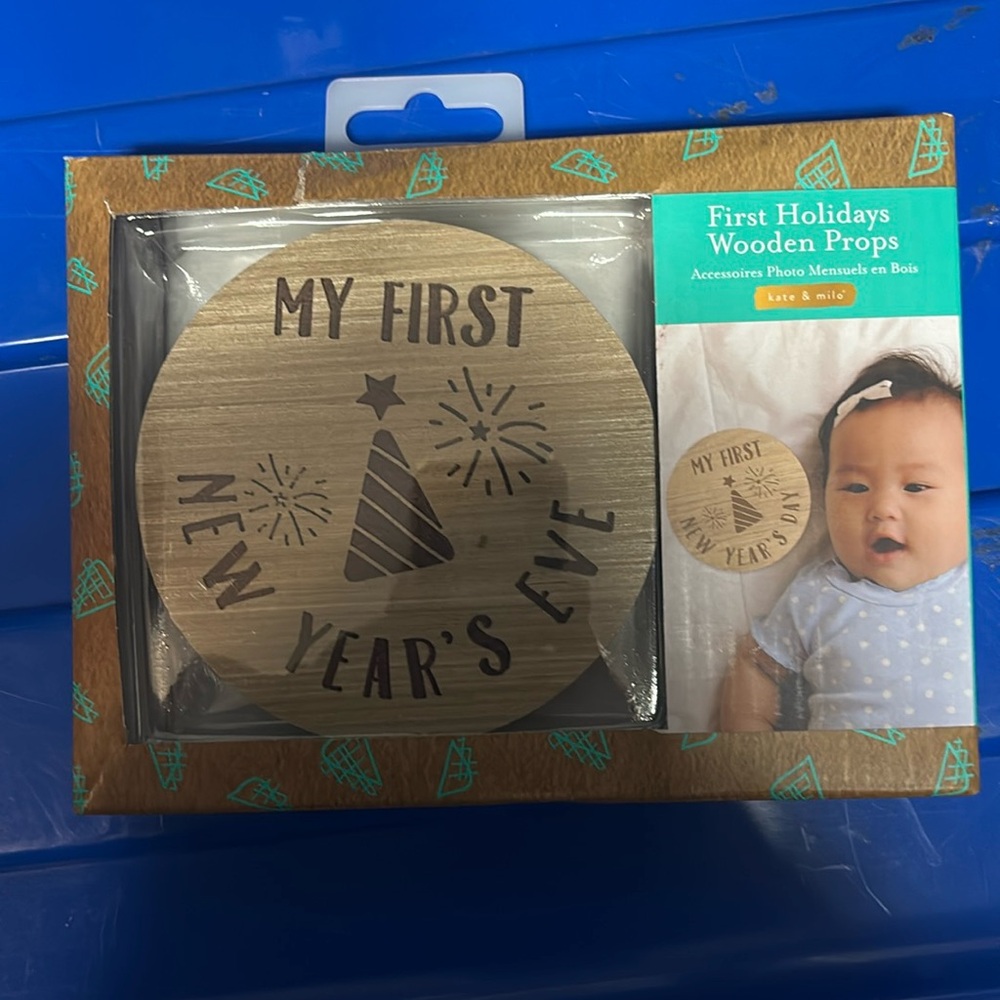 Baby wooden props new in box